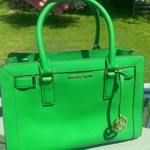 Brand new Michael Kors green purse